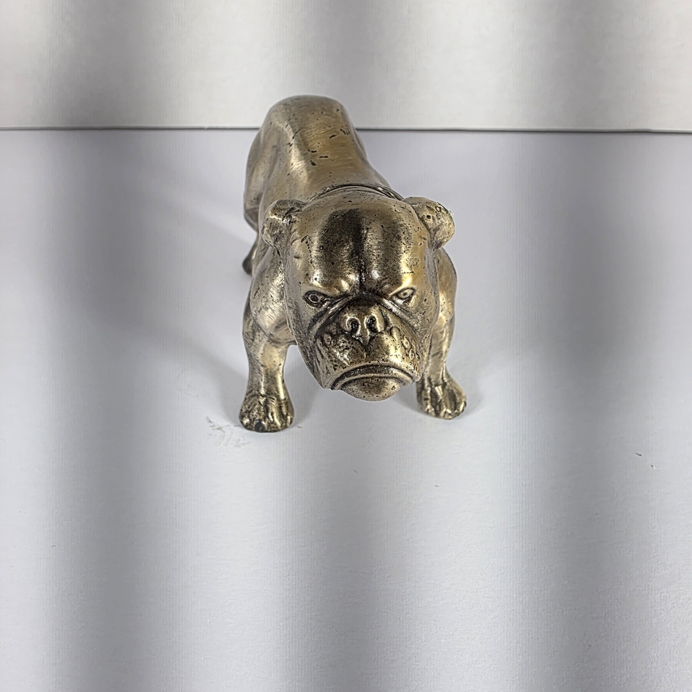 Gold Bulldog Figurine